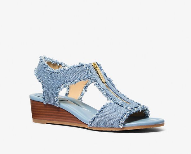 MICHAEL KORS # BERKLEY WEDGE DENIM MICHAEL KORS # BERKLEY WEDGE DENIM