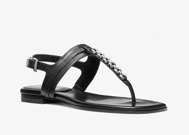 MICHAEL KORS # MARCIA THONG NOIR MICHAEL KORS # MARCIA THONG NOIR