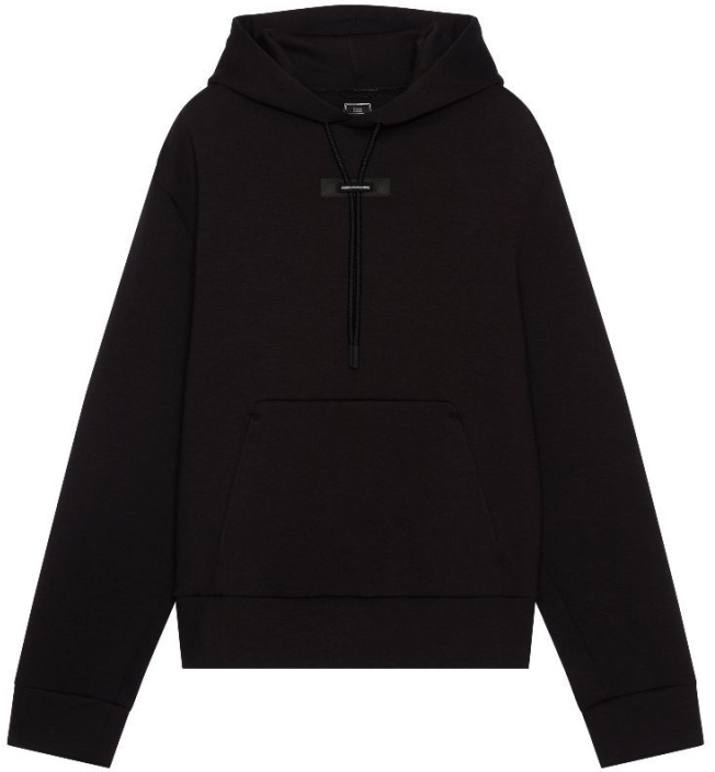ON RUNNING # FOCUS TECH HOODIE NOIR - - ON
