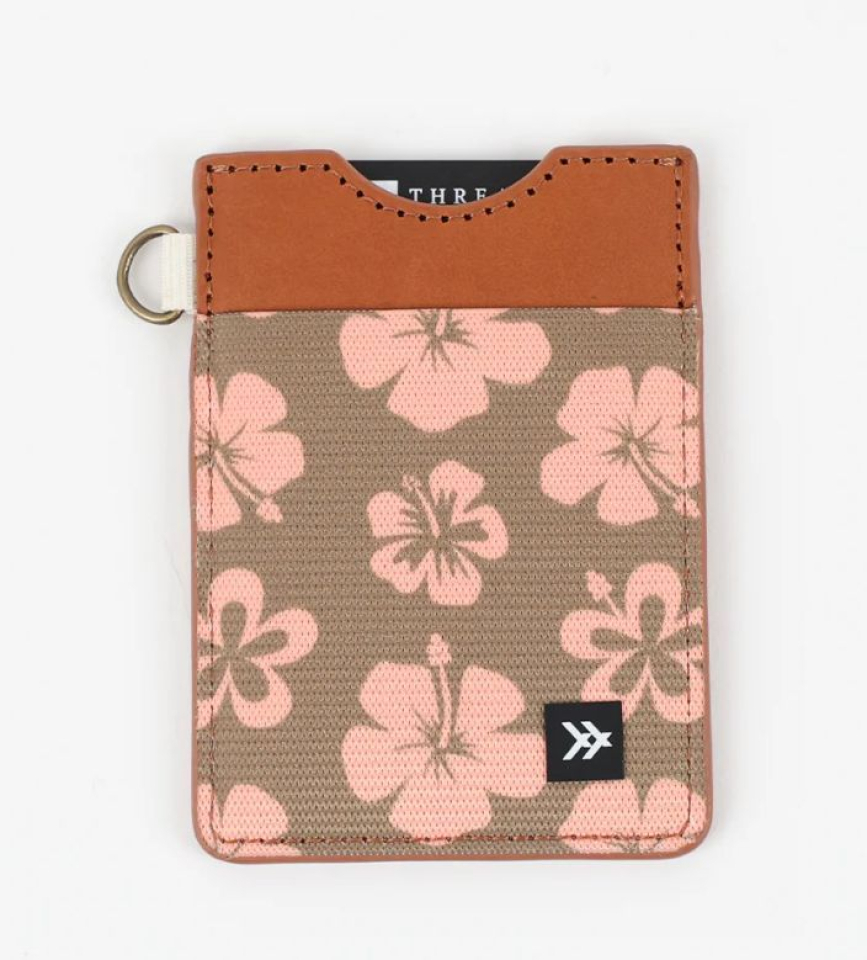 THREAD # VERTICAL WALLET HAWAIIAN FLORAL - - THREAD WALLETS LLC