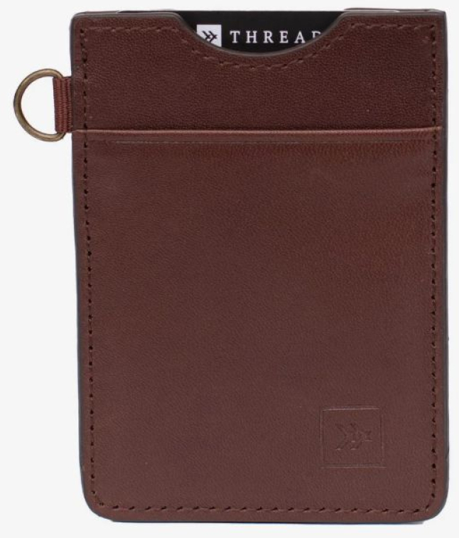 THREAD # VERTICAL WALLET CHOCOLAT - - THREAD WALLETS LLC