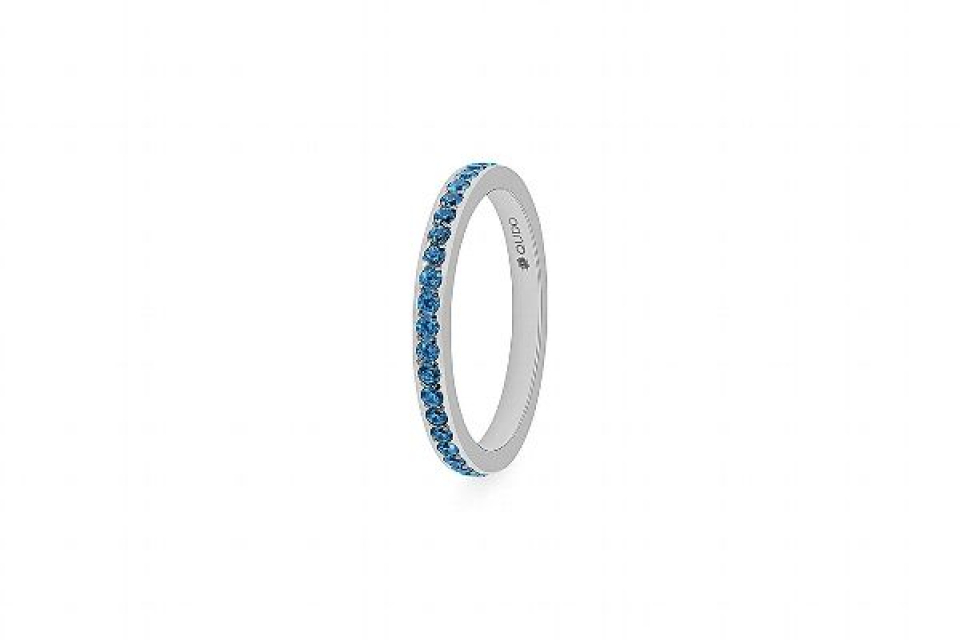 QUDO # RING ETERNITY PIERRE COULEUR - - QUDO