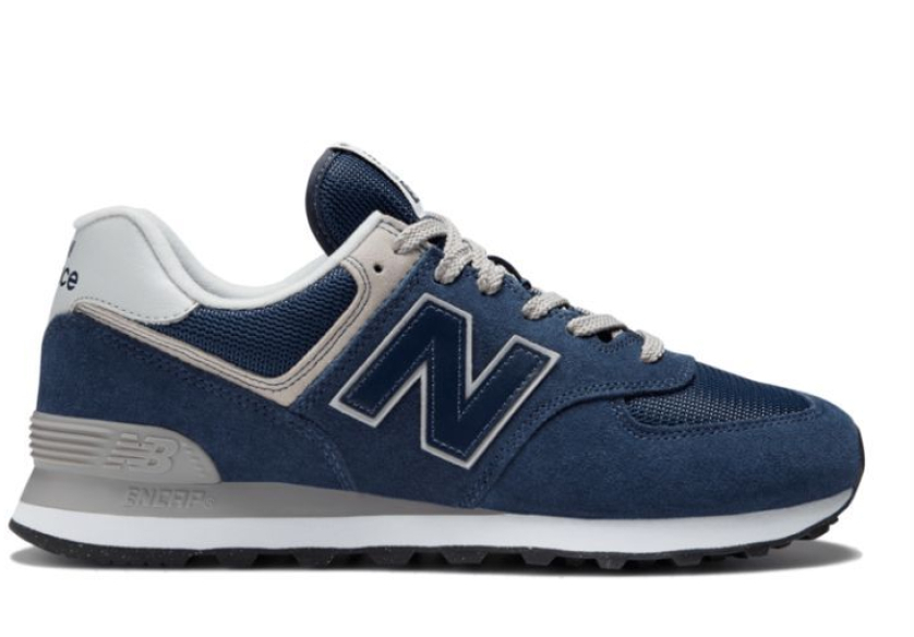 NEW BALANCE # 574 MARINE BLANC - 6555 - NEW BALANCE
