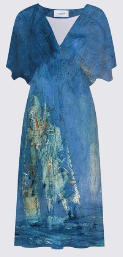 SOPHIE LAMBERT # ROBE SARAH CE BLEU - - COLLECTION SOPHIE LAMBERT