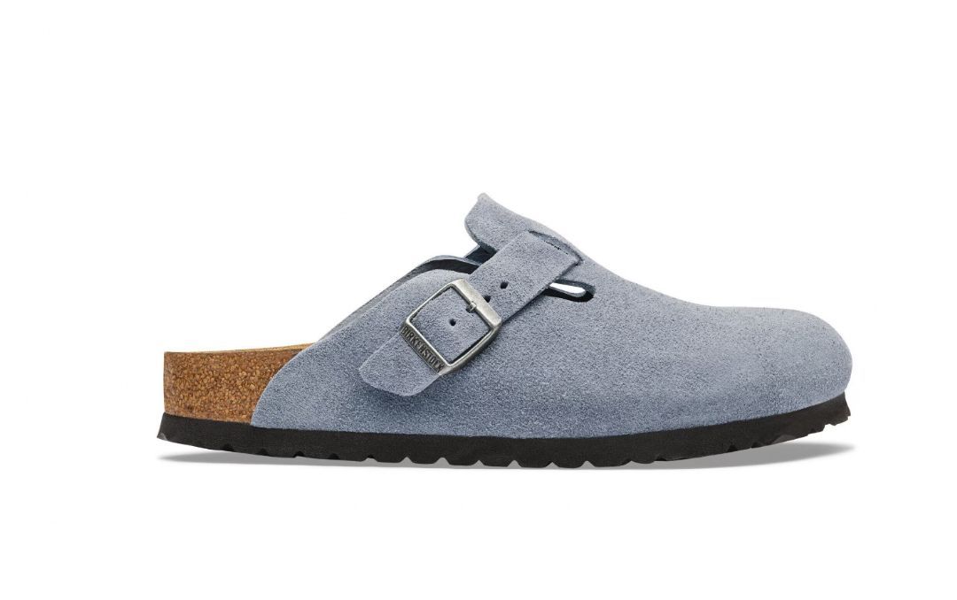 BIRKENSTOCK # BOSTON STONE BLUE SUEDES