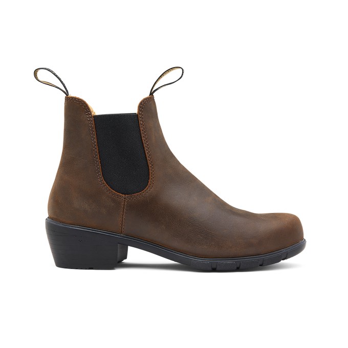 BLUNDSTONE # 1673 SERIE HEEL ANT BROWN