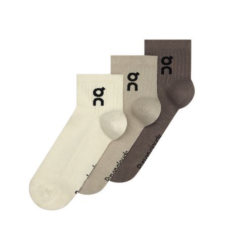 ON # LOGO SOCK MID 3P UNISEX HARE/BRUME
